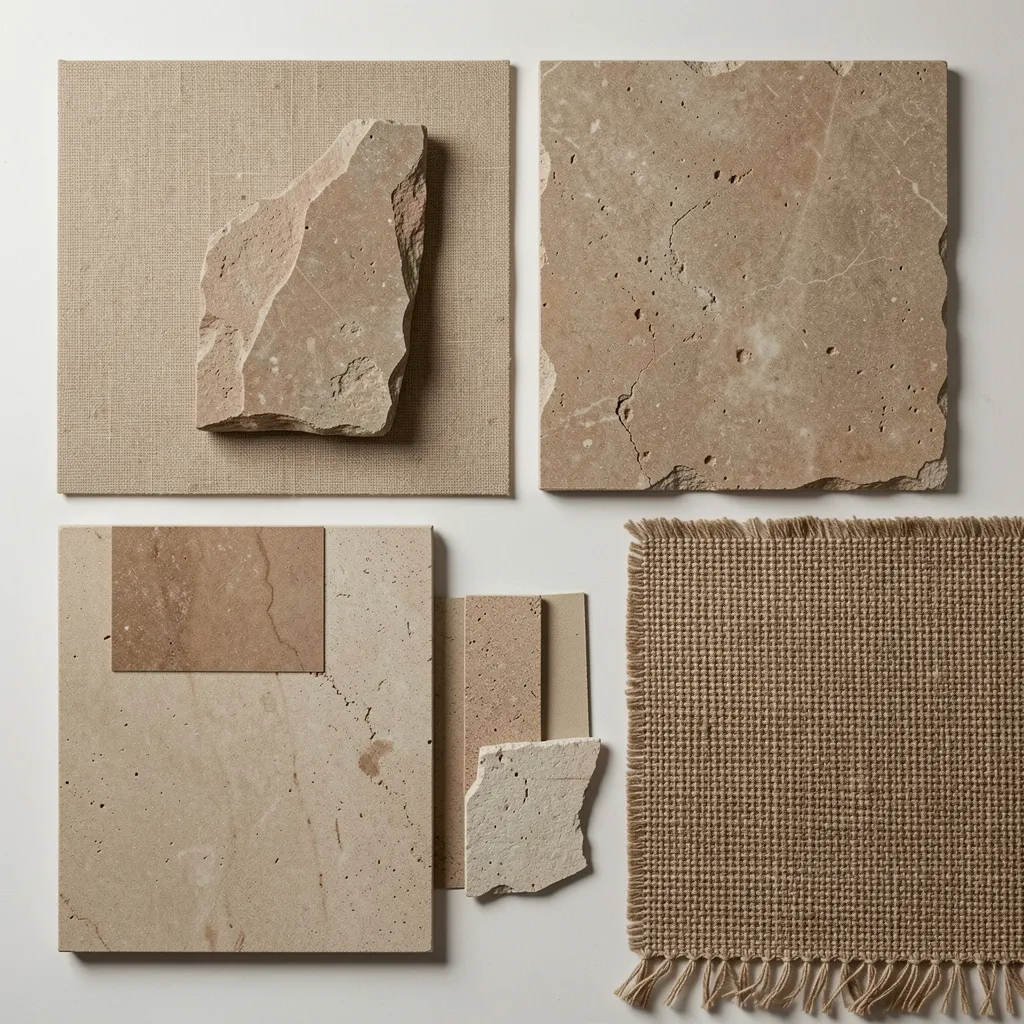 Natural wood textures and finishes